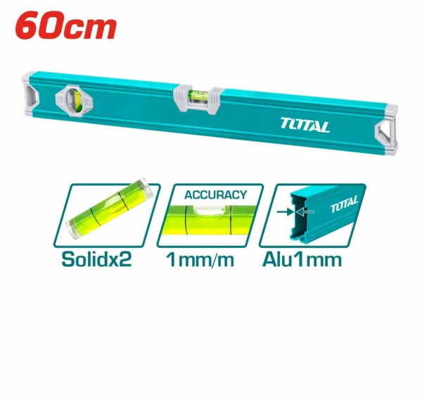 Niveau d’aluminium 60 cm TOTAL TMT26036 – Image 4