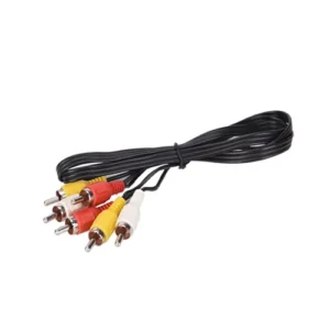 Adaptateur 3 RCA mâle à 3 RCA mâle Audio vidéo AV