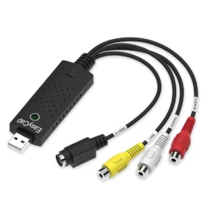 Adaptateur de câble EasyCAP USB 2.0 Grabber audio vidéo Carte de capture Windows 7 8-EasyCap Capture USB 2.0 video adapter with audio
