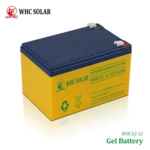 Batterie solaire gel WHC 12-12 12ah 12v – batterie solaire à gel à décharge profonde 12 V 12 Ah