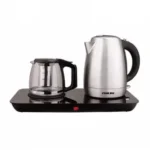 Bouilloire 1,7 Litre en acier inoxydable + Théière 1Litre NIKAI NKT 1730S