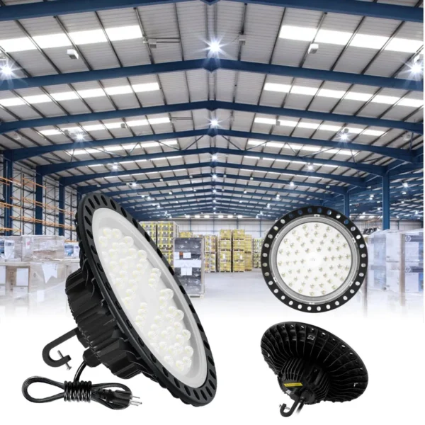 Projecteur LED UFO High Bay 100 W 5 700 K Blanc lumière du jour LIPER LPUF-100CS01 – Éclairage d’atelier LED UFO High Bay 100 W – Image 2