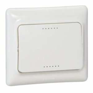 Interrupteur simple allumage lumineux blanc Ingelec Ref Kaptika