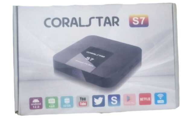 box TV Android Coralstar S7. Ce type d'appareil permet de transformer un téléviseur standard en Smart TV. – Image 3