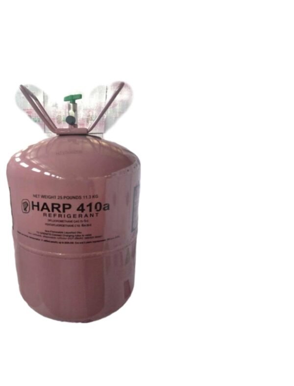 GAZ  HARP R410A 11.3KG bouteille de réfrigérant HARP 410A, un fluide frigorigène couramment utilisé dans les systèmes de climatisation et les pompes à chaleur. 