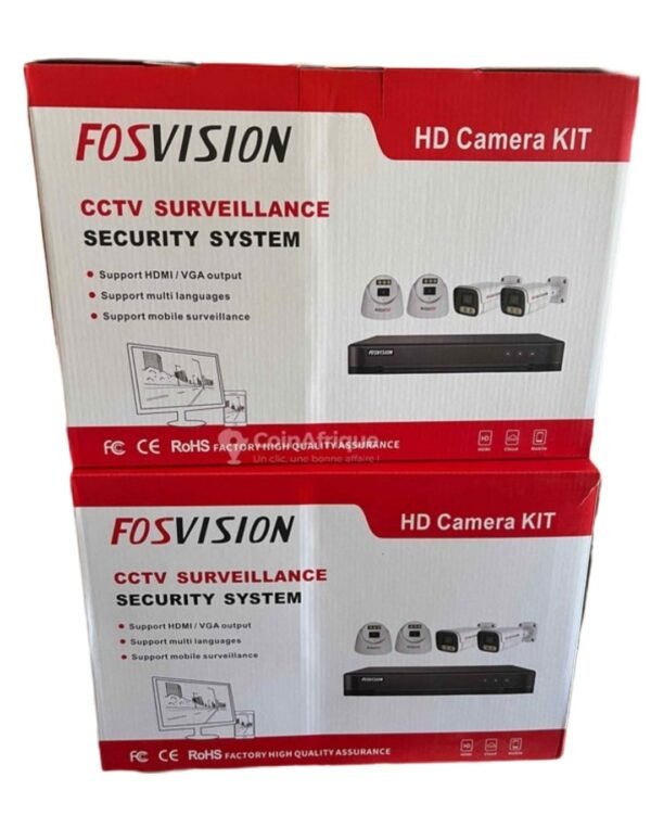 CAMERA DE SURVEILLANCE|FOSVISION AHD CAMERA KIT 4 CH + DVR – Image 3