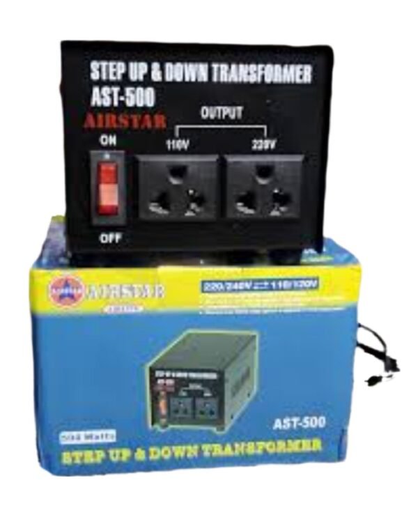CONVERTISSEUR DE TENSION TRANSFORMATEUR STEP UP / DOWN 500W 220v TO 110V & 110 V