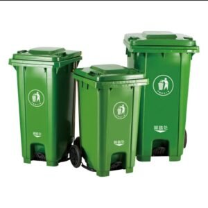 Poubelle à pédale120 litres et 240 L avec roues et couvercle
