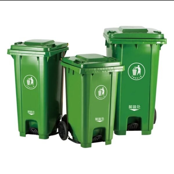 Poubelle à pédale120 litres et 240 L avec roues et couvercle