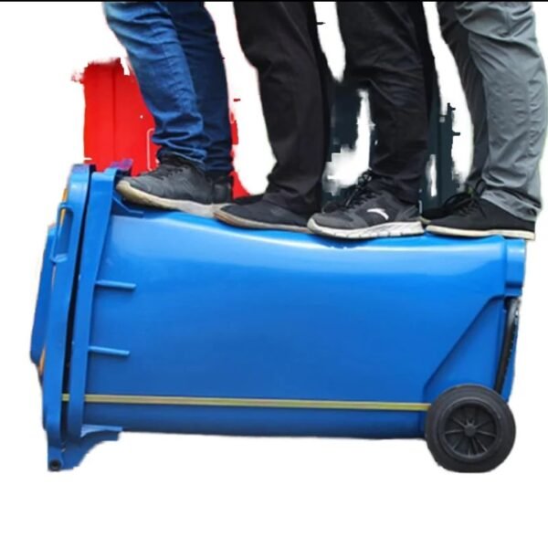 Poubelle à pédale120 litres et 240 L avec roues et couvercle – Image 3