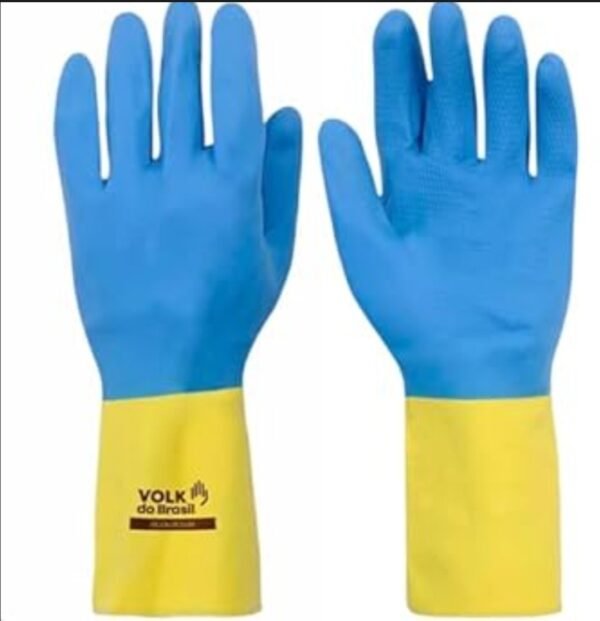 Paire de gants de protection chimique – MAPA (Bleu & Jaune) paquet de 12 pièce.