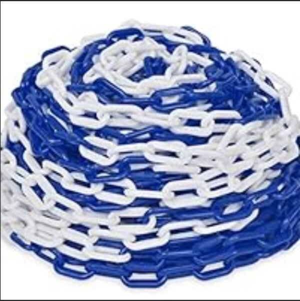 Chaîne  En Plastique pour Barrière chaîne de signalisation en plastique
De 6mm,Matériel PE, Avertissement De Sécurité 50ML – Chaîne de sécurité PE – Chaîne de délimitation 6 mm 50ML / 25 mt – Image 4