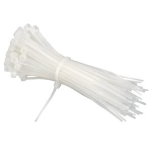 Collier de Serrage, serre-câbles,en plastique, attaches-câbles ou colliers en nylon 200 mm x 2,5 mm, Attache Câble, Serre Câbles Lot de 100 Pièces
