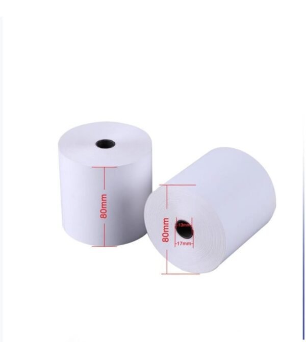 Rouleau de papier thermique 80 80/ 57mm/ paque de 12 pièces – Image 3