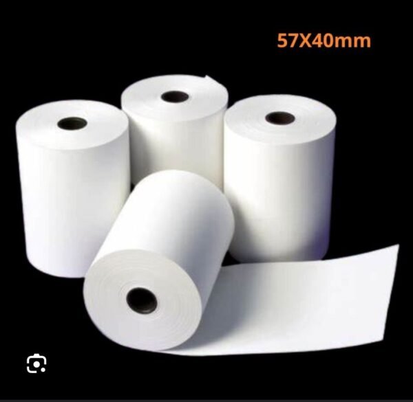 Rouleau de papier thermique 80 80/ 57mm/ paque de 12 pièces – Image 4