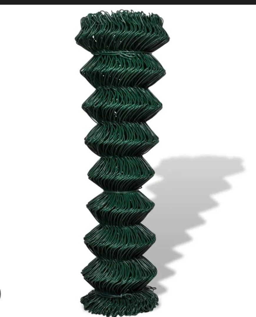 Grillage de clôture - Maille losange - 25m Hauteur 1,5m - 2m-Acier galvanisé & vert – Image 5