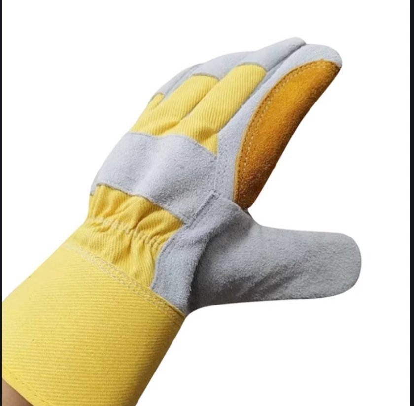gants en cuir semi-soudés sont résistants à la chaleur et conviennent à la cuisson, à la pâtisserie, au feu de bois, aux barbecues pour animaux paque de 12 pcs