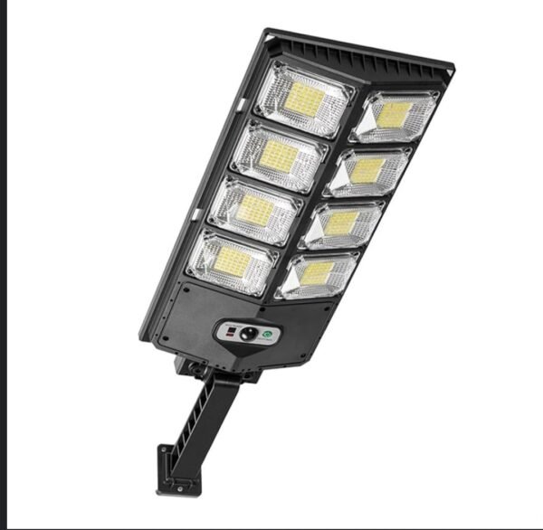 Lampadaire solaire 1500 W - Lampadaire solaire LED 6000 K 4000 lm du crépuscule à l'aube - Projecteur solaire extérieur avec capteur radar, étanche IP65, montage mural ou sur poteau [Classe énergétiq – Image 3