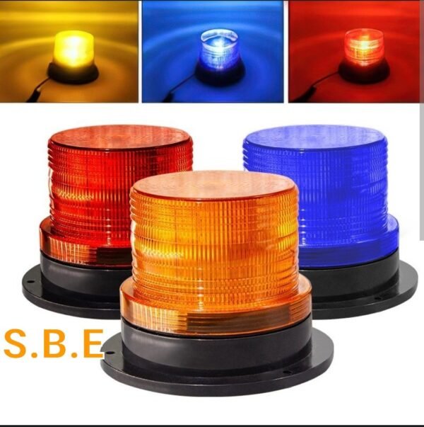 Gyrophare magnétique 70X70mm – gyrophare-thermique-gyroflash-a-led-3-modes-2-flash-Gyrophare, 12V solaire USB voyant davertissement LED gyrophare – Image 2