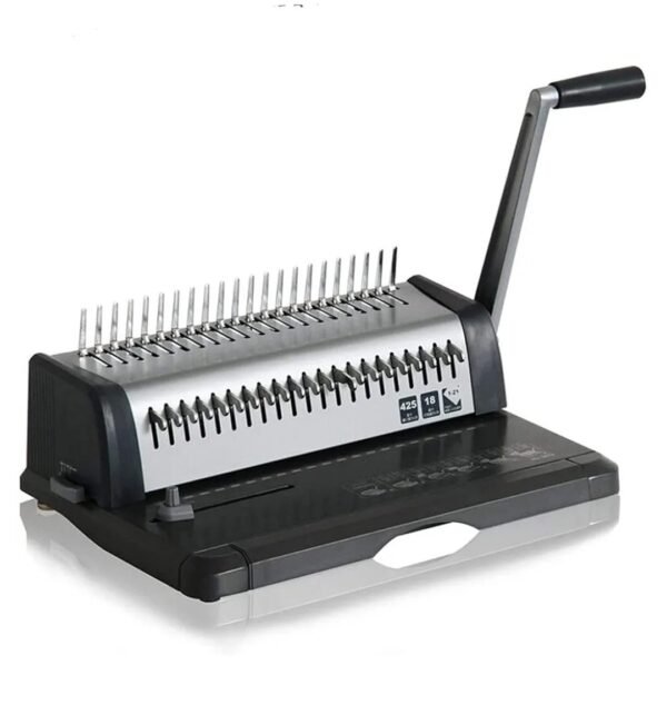Machine reluire perforatrice manuelle 21 trous, 450 feuilles – Image 4