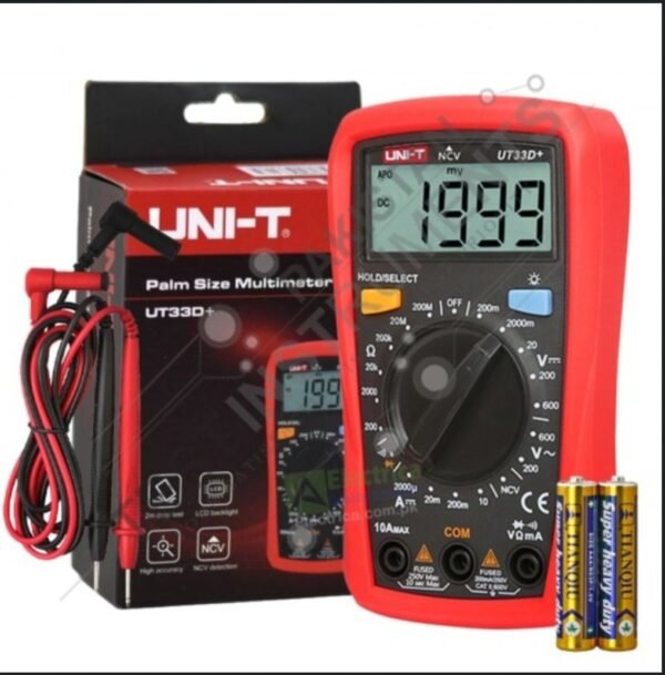 MULTIMÈTRE UT33D+ UNI-T
multimètre numérique de poche UNI-T UT33D+ – Image 3