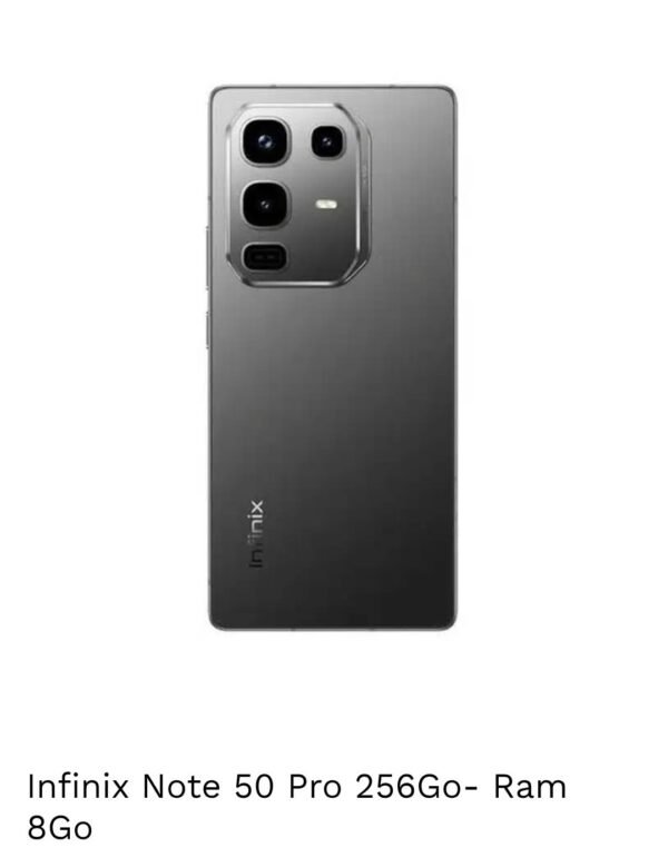 Téléphone Infinix Note 50 Pro 256Go- Ram 8Go ce smartphone , est équipé d'un grand écran LCD IPS de 6,78 pouces avec un taux de rafraîchissement – Image 2