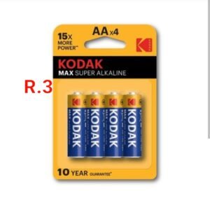 Batterie Kodak, 4 piles  Kodak Max Super de type AAA x 4 R6,  & AAX4 R3