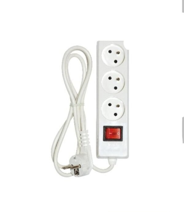 Multiprise 4 prises 16A 2P+T + interrupteur