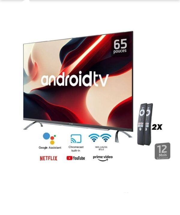 TELEVISEUR ASTECH – Ecran 55 Pouces – SMART Tv – ANDROID 55