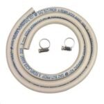 Tuyau souple gaz Butane/Propane Tuyau Raccordement à gaz Tuyau gaz butane propane - D: 6 mm - 1.5 m + 2 colliers 4,6 / 5