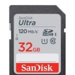 Carte mémoire SanDisk Ultra SDXC - Capacité 32 Go - Class 10 - Vitesse de lecture Jusqu'à 30 Mo/s - Vidéo en Full HD - Dimensions 24 x 32 x 2,1 mm
