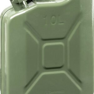 jerrican, également appelé bidon d'essence, d'une capacité de 10 litres