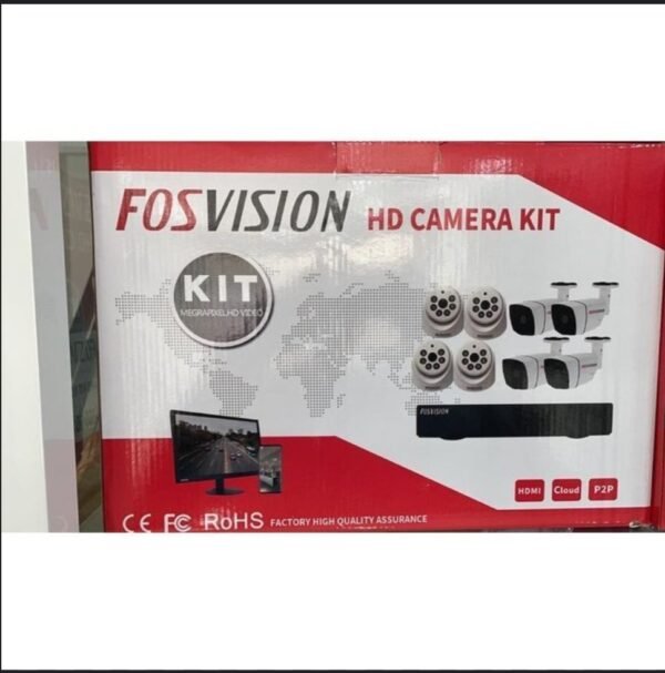 Caméra de surveillance Fosvision Kit de 8 avec vision nocturne
Kit Video Surveillance FOSVISION 8 Cameras – Image 2