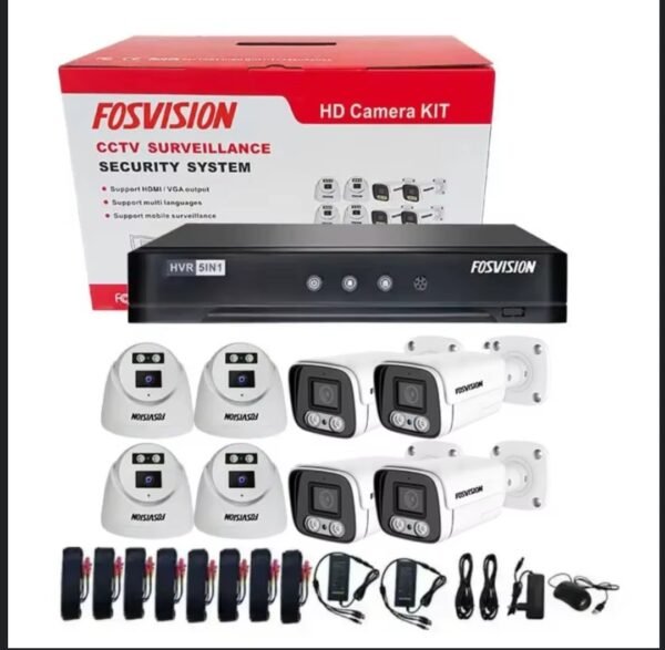 Caméra de surveillance Fosvision Kit de 8 avec vision nocturne
Kit Video Surveillance FOSVISION 8 Cameras – Image 3