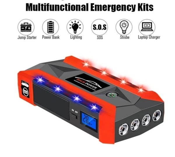 Batterie D'Alimentation Démarreur Portable Voiture, Démarrage, Chargeur Automobile,12V, 600A