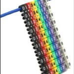 Marqueur de Numérotation des Fils, Numéro Numérique, étiquette de Numéro de Fil du Tube, Marqueur de Câble du Tube (1PCS KCM-2.5MM 2.5 carré)