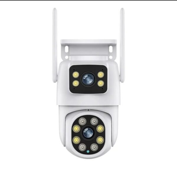 Caméra de sécurité WiFi,  cellulaire Caméra 4K 8MP PTZ, double objectif, double écran, Zoom numérique 4X, caméra IP 4MP HD, suivi automatique, vidéosurveillance extérieure Résolution HD(4MP Add 32G SD Card) – Image 2