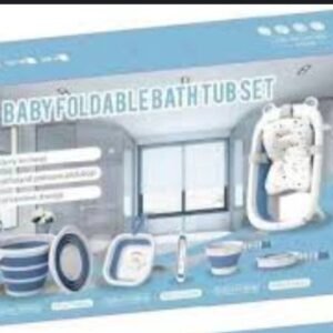 Baignoire pliable 4 en 1 avec accessoires pour bébé 
Baignoire pour bébé