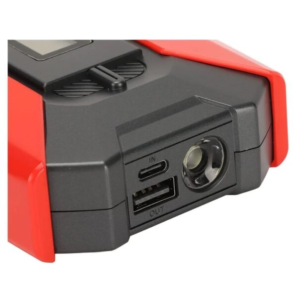 Démarreur De Batterie De Voiture Portable avec écran LCD, 1500a 12000mAh USB Batterie De Démarrage De Démarrage De Batterie avec Câbles De Démarrage Et chargeur Téléphone Modes D'éclairage LED – Image 2