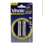 piles alcalines Vinnic LR61 (AAAA) de 1,5V