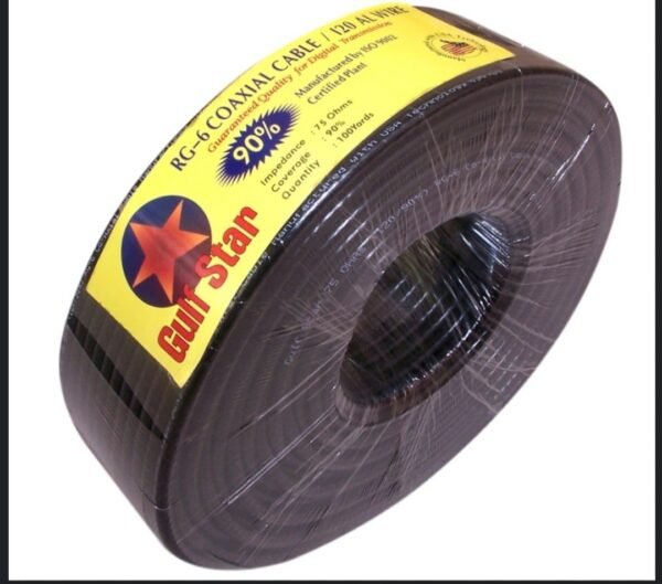 câble coaxial Gulf Star RG-59+2C. Ce type de câble est couramment utilisé pour les systèmes de vidéosurveillance – Image 2