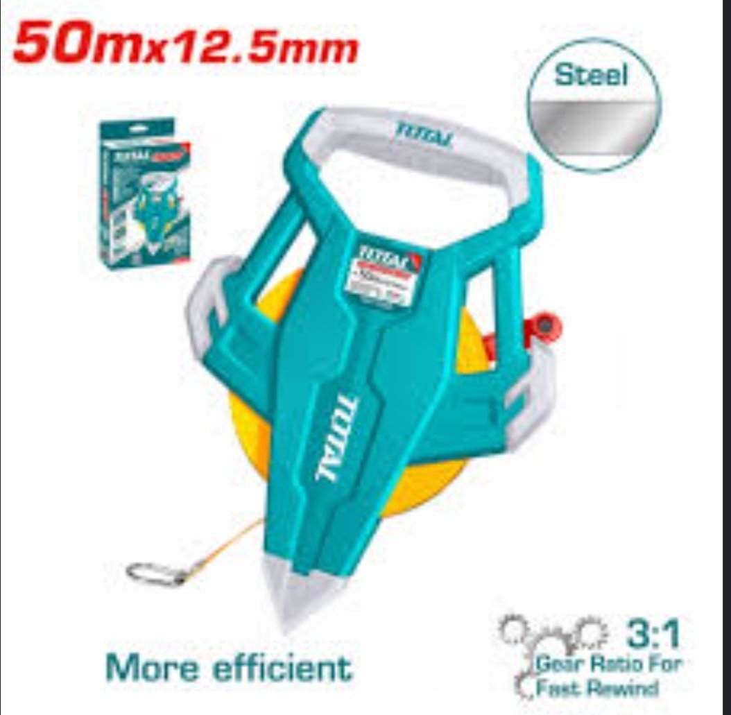 Ruban À Mesurer TOTAL 50 M 12,5 Mm TMT710506 – Image 2