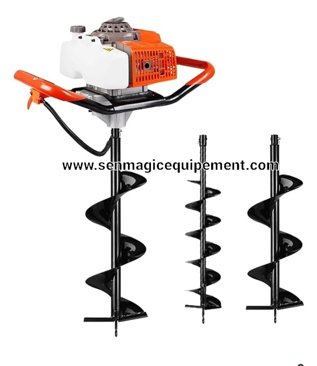 Foreuse de Terre à Essence à 2 Temps, tarière de Poteau de clôture, foreuse de Trou de Terre, tarière de Terre, foreuse de Trou de Poteau de clôture, Pelle en Spirale à Essence de