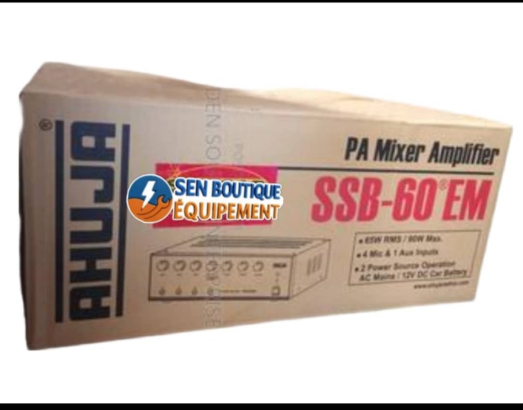 amplificateur de sonorisation Ahuja modèle SSB-60EM/USB