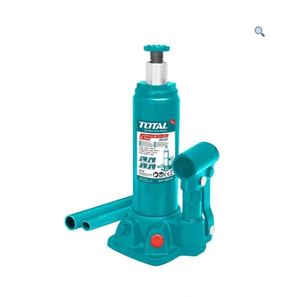 Cric bouteille hydraulique Total THT109042
cric bouteille hydraulique Total, modèle THT109042, offre une capacité de levage de 4 tonnes. Avec une plage de levage de 190 à 370 mm et un poids de seulement 3,2 kg, il allie puissance et portabilité pour répondre à vos besoins de levage en toute efficacité.
Description
Reviews THT109042
Cric bouteille hydraulique Total
Numéro de modèle. THT109042
Capacité 4 tonnes
Gamme 190-370mm
Poids 3,2 kg