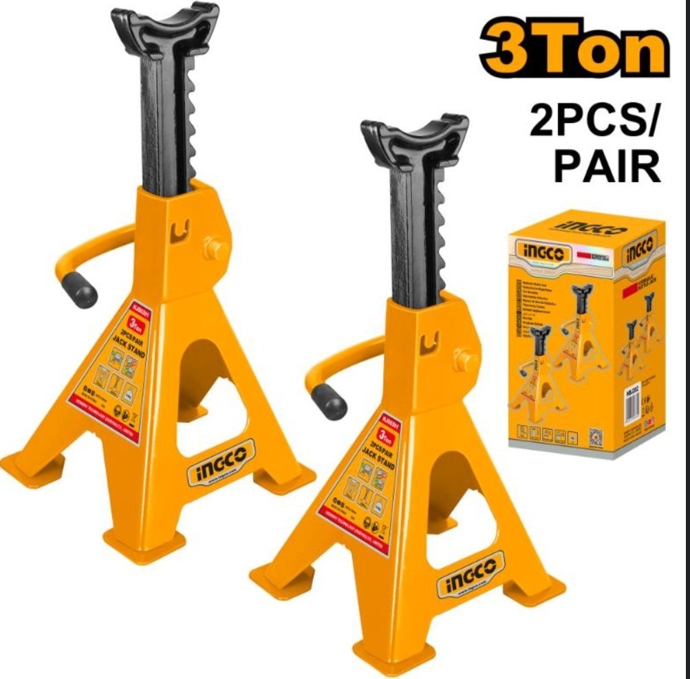CRIC Ingco SUPPORT DE CRIC 2PCS Chandelle INGCO 3 tonnes HJS0301