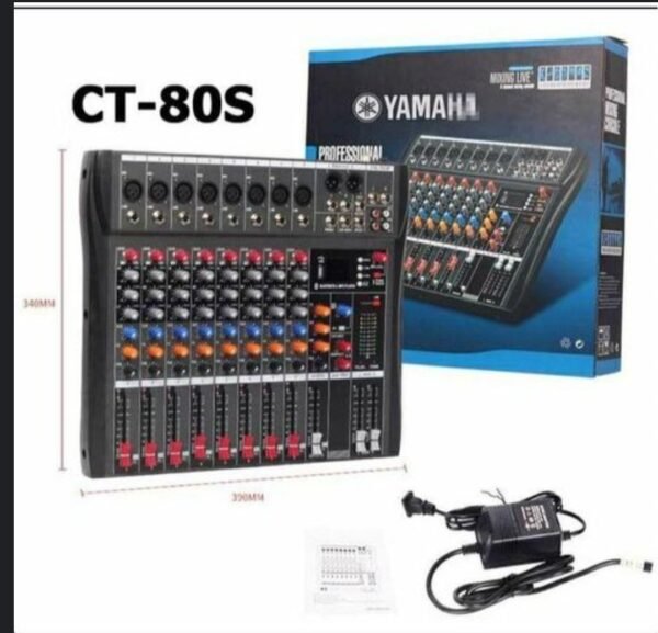 Table de mixage, Console de mixage Yamaha White 8 canaux/interface USB pour iOS/Mac/PC – Image 2