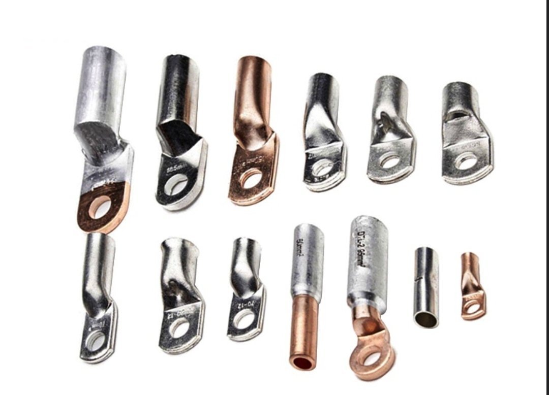 cosse assortiment, cosses de câble, également appelées connecteurs ou bornes de câble de connecteur d'anneau de cuivre de fil de 6/8/10MM, 100 pièces, Terminal de nez de fil à sertir SC16-6 SC25-6 SC35-6 cosses, trou de boulon d'anneau – Image 3