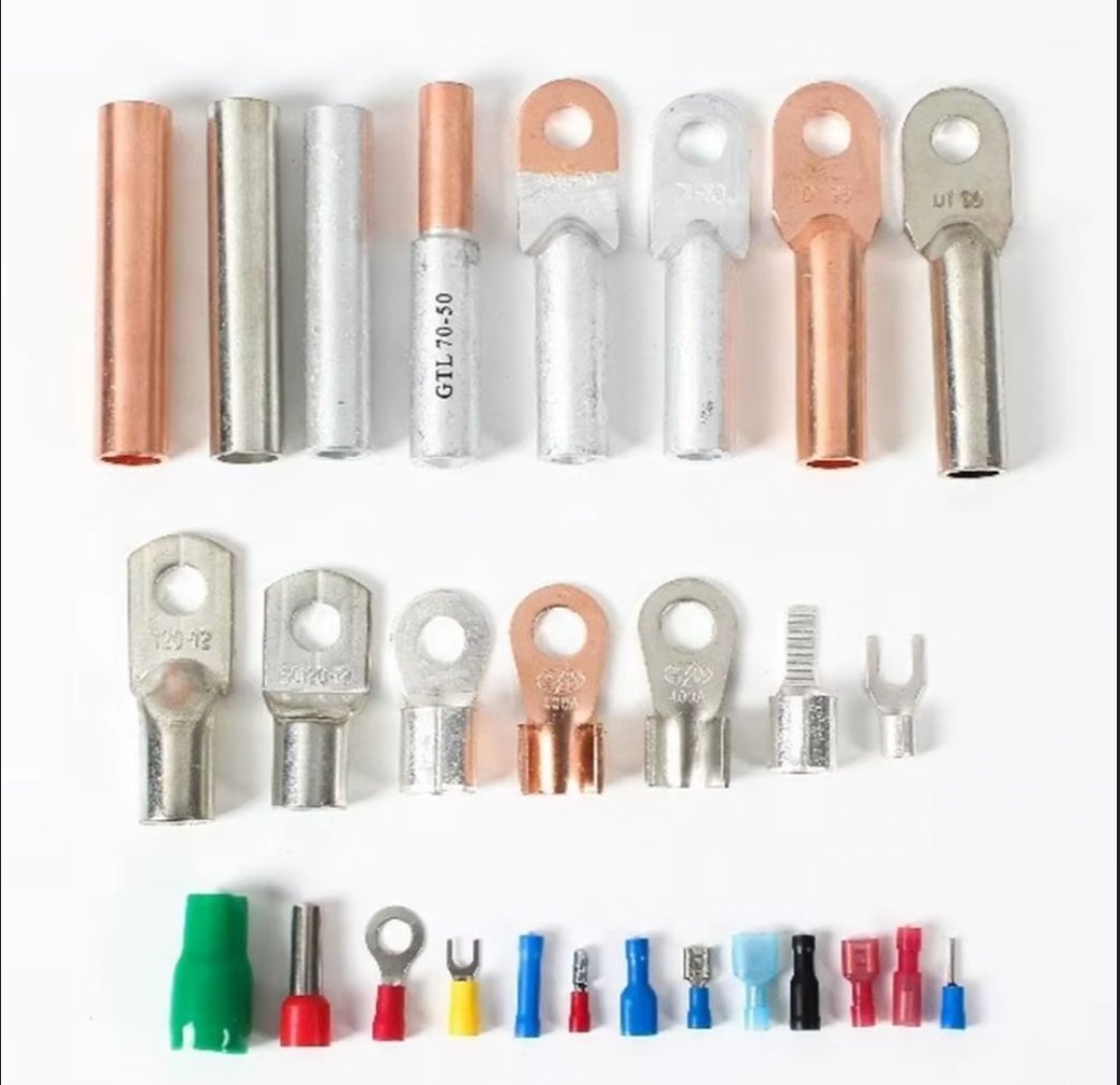 cosse assortiment, cosses de câble, également appelées connecteurs ou bornes de câble de connecteur d'anneau de cuivre de fil de 6/8/10MM, 100 pièces, Terminal de nez de fil à sertir SC16-6 SC25-6 SC35-6 cosses, trou de boulon d'anneau – Image 2
