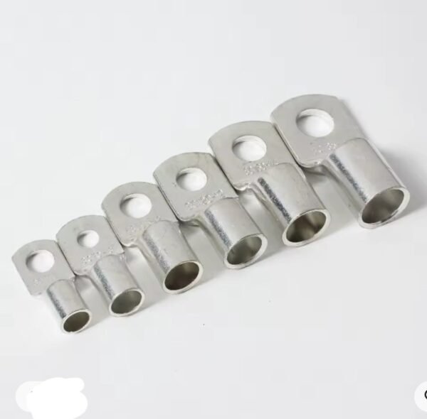 cosse assortiment, cosses de câble, également appelées connecteurs ou bornes de câble de connecteur d'anneau de cuivre de fil de 6/8/10MM, 100 pièces, Terminal de nez de fil à sertir SC16-6 SC25-6 SC35-6 cosses, trou de boulon d'anneau